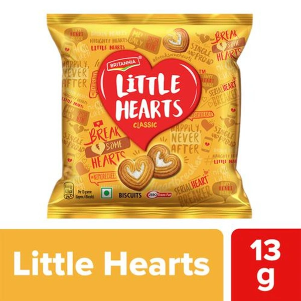 Britannia Little Hearts Biscuit- 13g - RIDDHI SIDDHI KIRANA