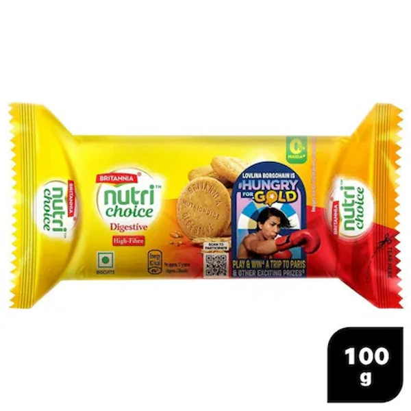 Britannia Nutrichoice Digestive Biscuit- 100g - RIDDHI SIDDHI KIRANA