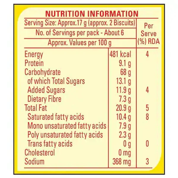 Britannia Nutrichoice Digestive Biscuit- 100g - RIDDHI SIDDHI KIRANA