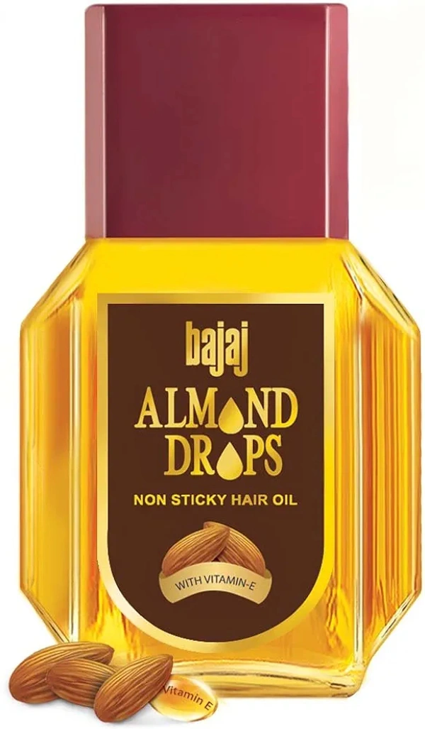 Bajaj Almond Drops Non Sticky Hair Oil- 20ml - RIDDHI SIDDHI KIRANA