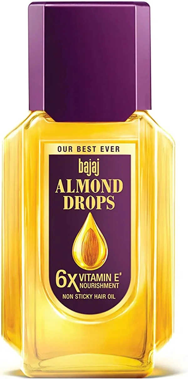 Bajaj Almond Drops Non Sticky Hair Oil- 50ml - RIDDHI SIDDHI KIRANA