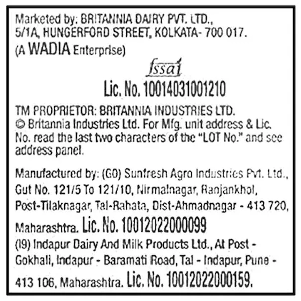 Britannia Dairy Whitener- 12.5g (Pouch) - RIDDHI SIDDHI KIRANA