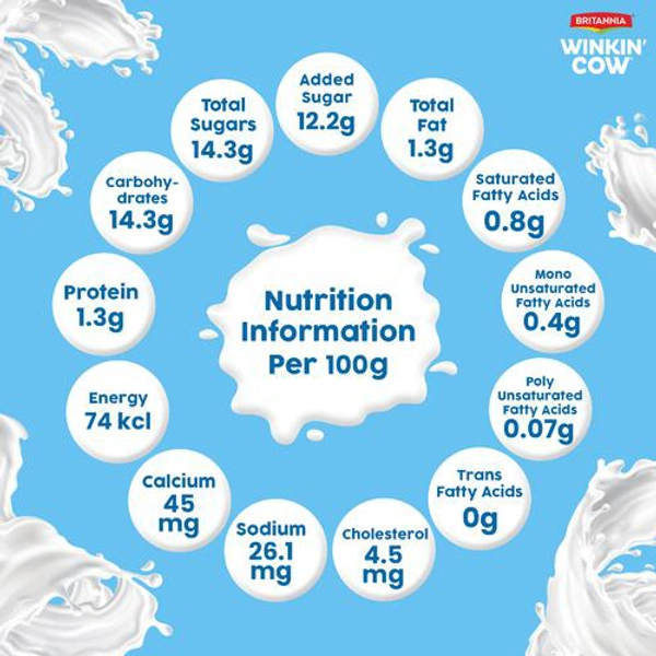 Britannia Winkin Cow Classic Thick Lassi 180 ml (Tetra Pak) - RIDDHI SIDDHI KIRANA