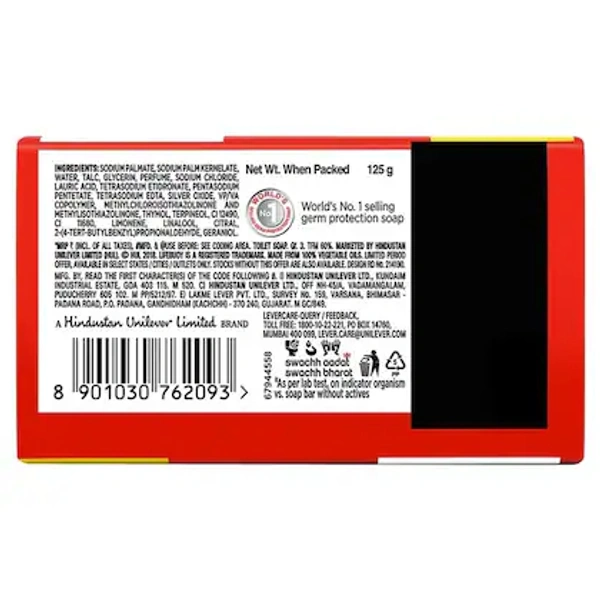 Lifebuoy Soap with Silver Shield Formula- 125g - RIDDHI SIDDHI KIRANA