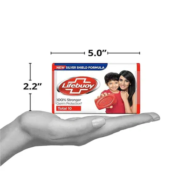 Lifebuoy Soap with Silver Shield Formula- 125g - RIDDHI SIDDHI KIRANA