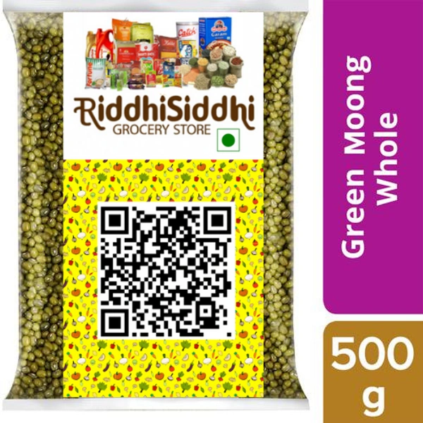 Own Brand  Moong Whole- 500g - RIDDHI SIDDHI KIRANA
