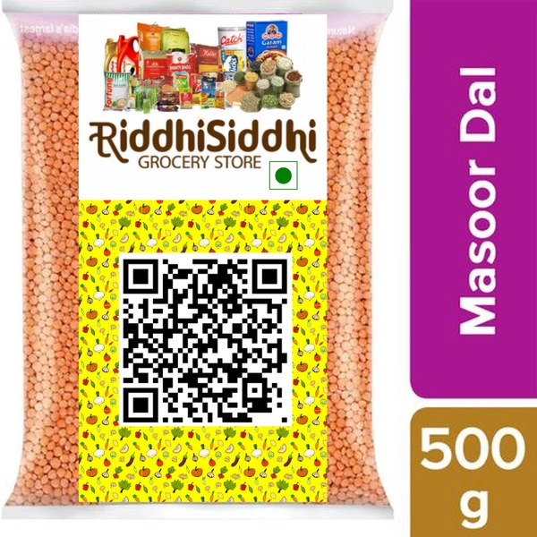 Own Brand  Masoor Dal- 500g  - RIDDHI SIDDHI KIRANA