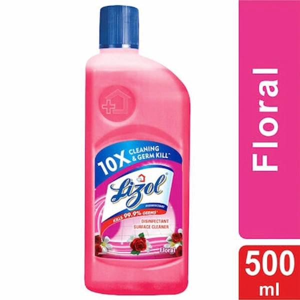 Lizol Floral Disinfectant Surface Cleaner- 500ml - RIDDHI SIDDHI KIRANA