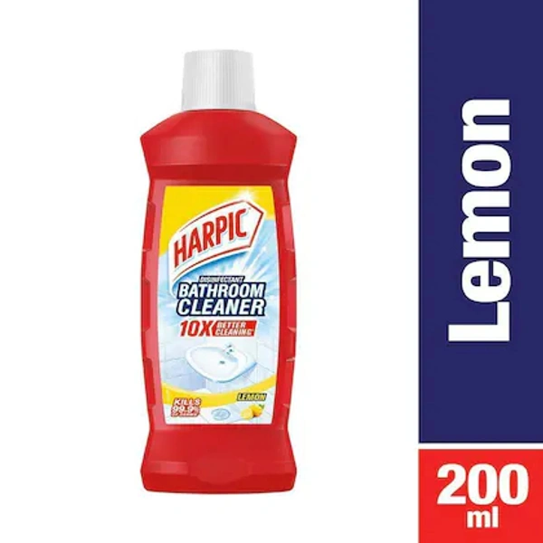 Harpic Lemon Disinfectant Bathroom Cleaner- 200ml - RIDDHI SIDDHI KIRANA