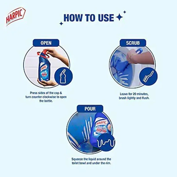 Harpic Power Plus Original Disinfectant Toilet Cleaner- 500ml - RIDDHI SIDDHI KIRANA