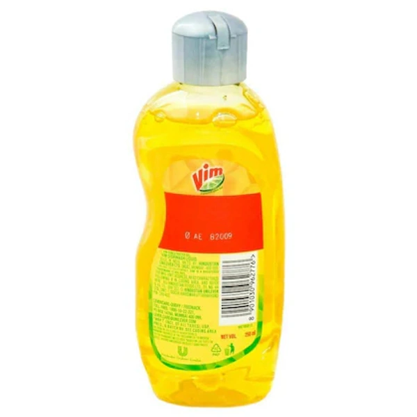 Vim  Liquid Lemon Concentrated Dishwash- 250ml - RIDDHI SIDDHI KIRANA