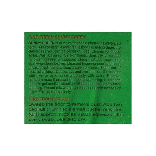 Sunny Phenyl Premium Green Strong Concentrated Floor Cleaner- 200ml - RIDDHI SIDDHI KIRANA