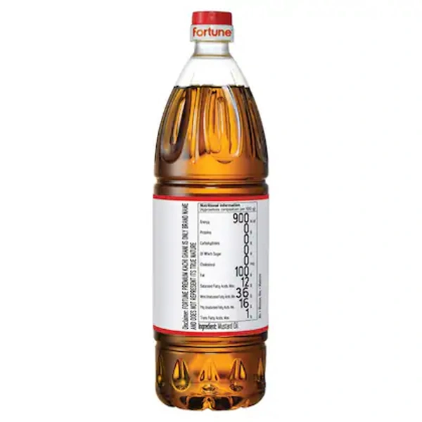 Fortune Oil Premium Kachi Ghani Pure Mustard- 1ltr  - RIDDHI SIDDHI KIRANA