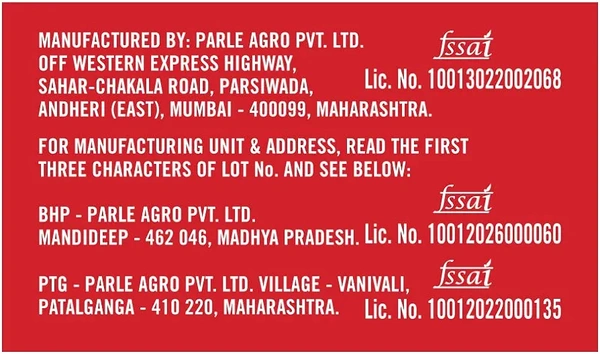 Parle Agro   B Fizz- 125ml - RIDDHI SIDDHI KIRANA