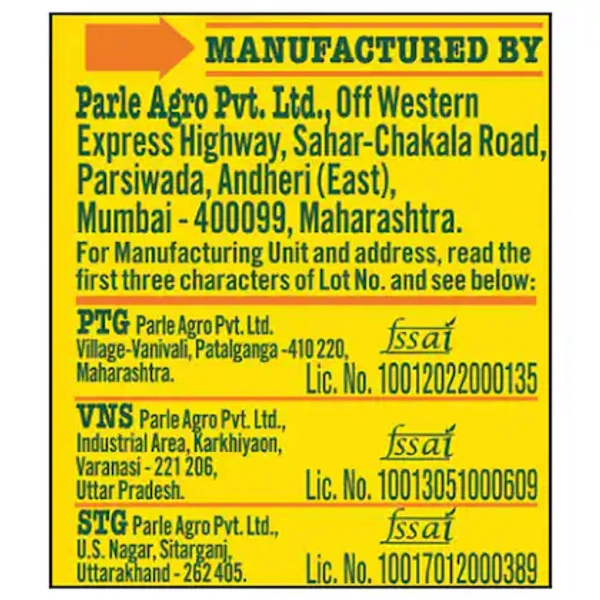 Parle Agro Frooti- 125ml - RIDDHI SIDDHI KIRANA