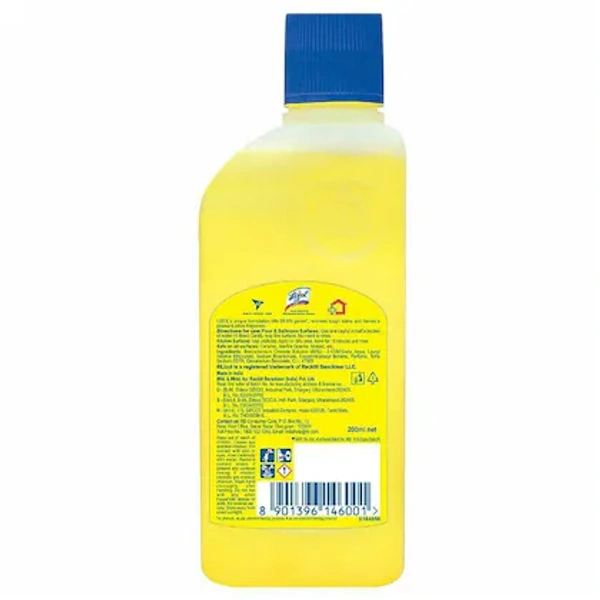 Lizol Liquid Citrus Disinfectant Surface Cleaner 200 ml - RIDDHI SIDDHI KIRANA