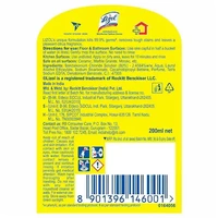 Lizol Liquid Citrus Disinfectant Surface Cleaner 200 ml - RIDDHI SIDDHI KIRANA