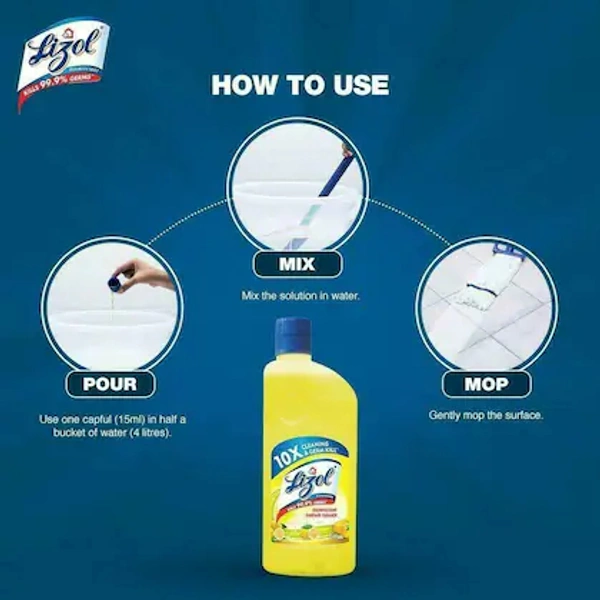 Lizol Liquid Citrus Disinfectant Surface Cleaner 200 ml - RIDDHI SIDDHI KIRANA