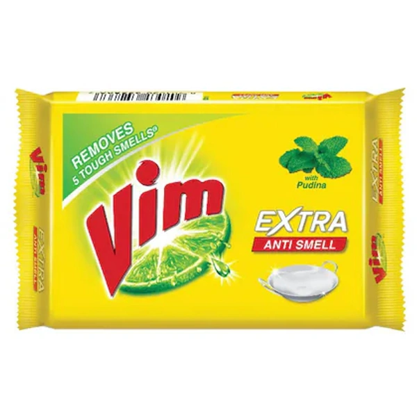 Vim Bar Extra Anti Smell Pudina Dishwash- 115g - RIDDHI SIDDHI KIRANA