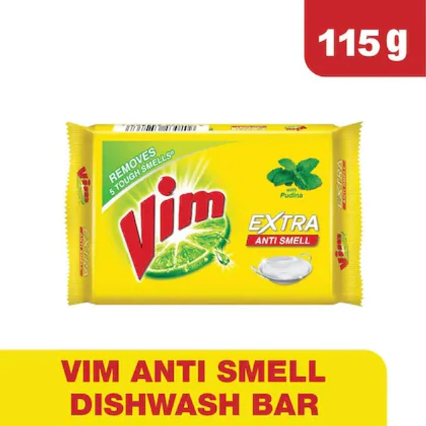 Vim Bar Extra Anti Smell Pudina Dishwash- 115g - RIDDHI SIDDHI KIRANA
