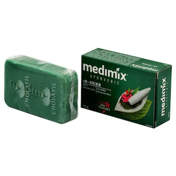 Medimix Soap Ayurvedic 18-Herbs Classic Soap- 75g - RIDDHI SIDDHI KIRANA