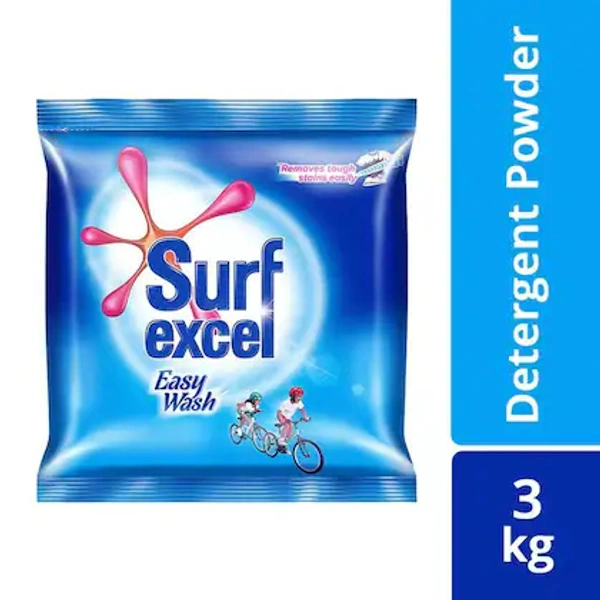 Surf Excel Easy Wash Detergent Powder- 3kg - RIDDHI SIDDHI KIRANA