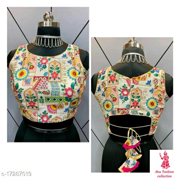 Modern Women BlousesFabric: Art SilkFabric: Art SilkSizes: 40 (Bust Size: 40 in, Length Size: 14 in) 38 Alterable (Bust Size: 38 in, Length Size: 14 in) Country of Origin: India - on screen available, free 