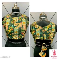 Modern Women BlousesFabric: Art SilkFabric: Art SilkSizes: 40 (Bust Size: 40 in, Length Size: 14 in) 38 Alterable (Bust Size: 38 in, Length Size: 14 in) Country of Origin: India - on screen available, free 