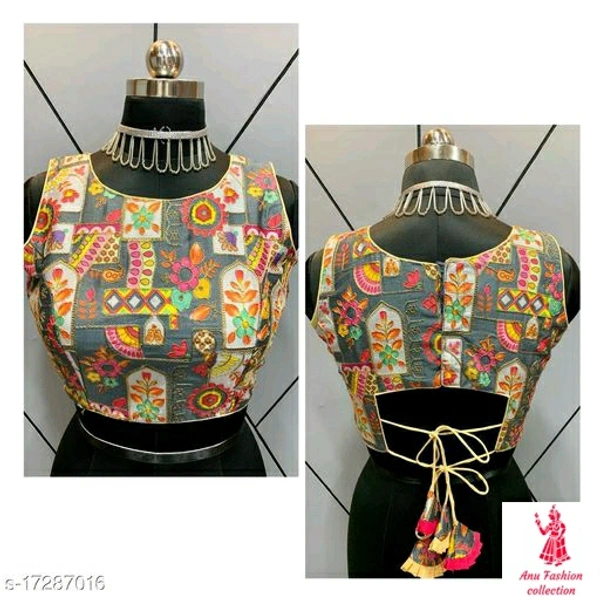 Modern Women BlousesFabric: Art SilkFabric: Art SilkSizes: 40 (Bust Size: 40 in, Length Size: 14 in) 38 Alterable (Bust Size: 38 in, Length Size: 14 in) Country of Origin: India - on screen available, free 