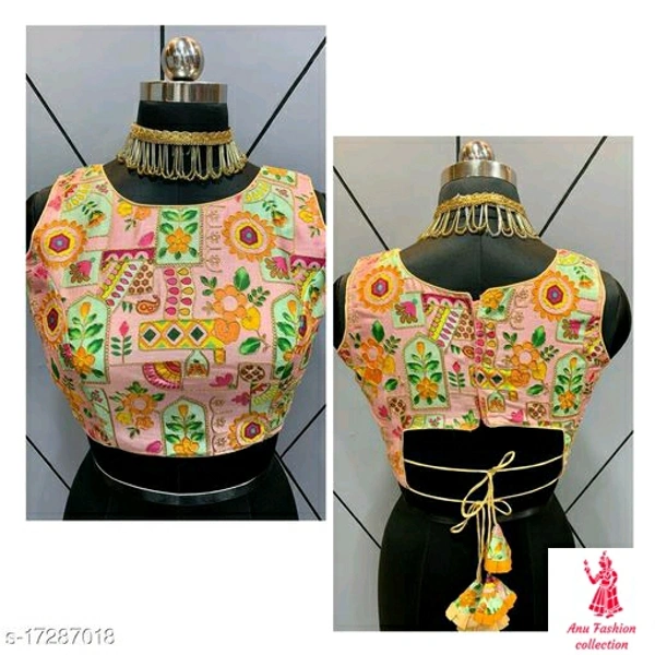 Modern Women BlousesFabric: Art SilkFabric: Art SilkSizes: 40 (Bust Size: 40 in, Length Size: 14 in) 38 Alterable (Bust Size: 38 in, Length Size: 14 in) Country of Origin: India - on screen available, free 