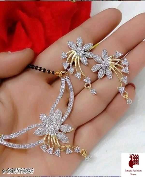 Jangid Fashion Store Princess Fancy Mangalsutras  - Alloy, Big pendant mangalsutra, Artificial Stones,  Free Size , India