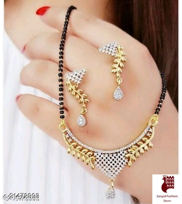 Jangid Fashion Store Shimmering Colorful Mangalsutras - Alloy, India, Free Size, Artificial Stones, Big Pendant Mangalsutra 
