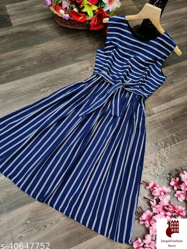 Jangid Fashion Store Woman Clothes Pretty Party Wear Woman Blue Dresses - India, Crepe, L, 1, Printed, M