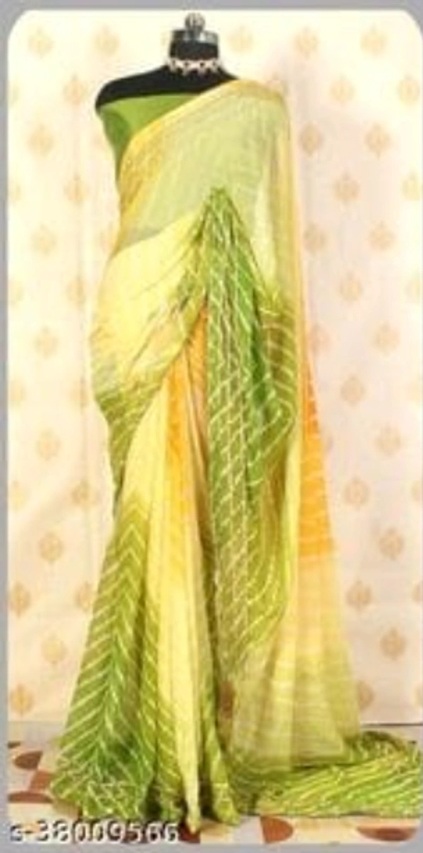 Chitrarekha Alluring Sarees - 1, FREE SIZE, Georgette, GREEN, gerojette lariya saree, INDIA