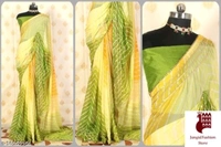 Chitrarekha Alluring Sarees - 1, FREE SIZE, Georgette, GREEN, gerojette lariya saree, INDIA