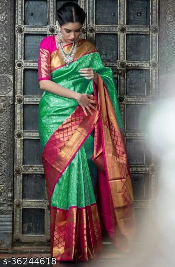 Designer Kanjeevaram Art Silk Sarees - Free size 