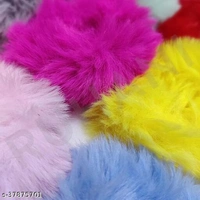 12 Pcs Assorted Fur Scrunchies 