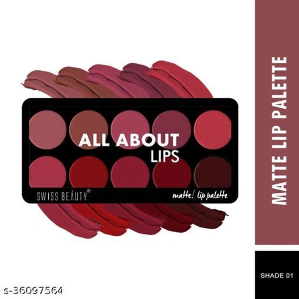 Swiss Beauty "ALL ABOUT LIP" lipsticks Pallatte