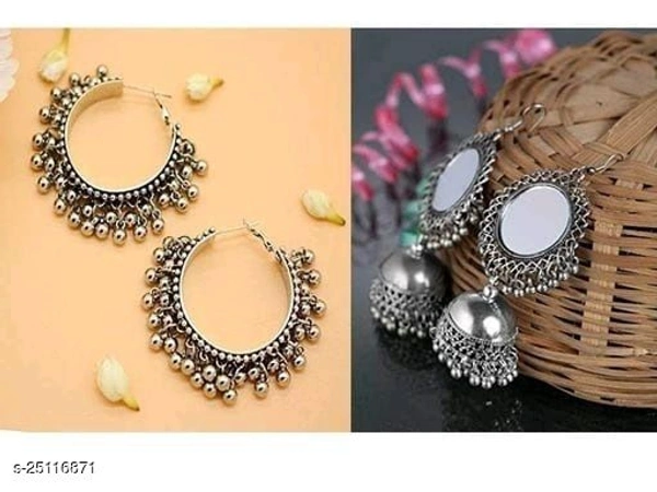 Pack Of 2 Feminine Fusion Earrings