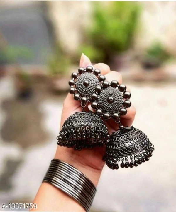Black Metal Jhumki 