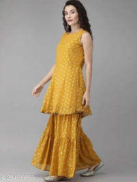 Rayon Sharara, Kurti And Dupatta - XL