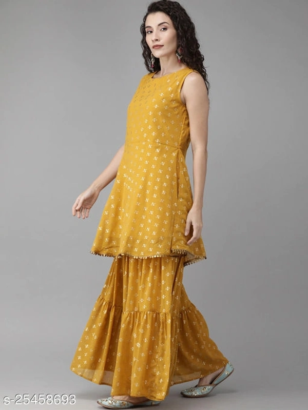 Rayon Sharara, Kurti And Dupatta - XL