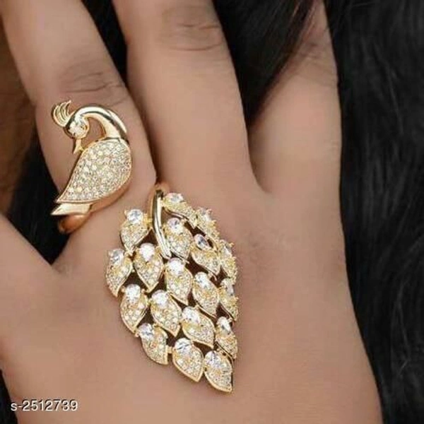 Women's Adjustable Peacock Ring - free size