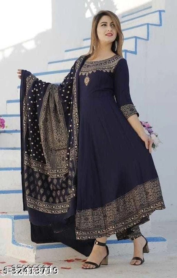 Pretty Gown Dupatta Set - XL
