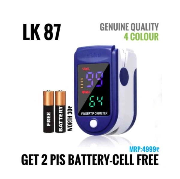 Oximeter JK87 4 Colour LED With 2 Piece Battery