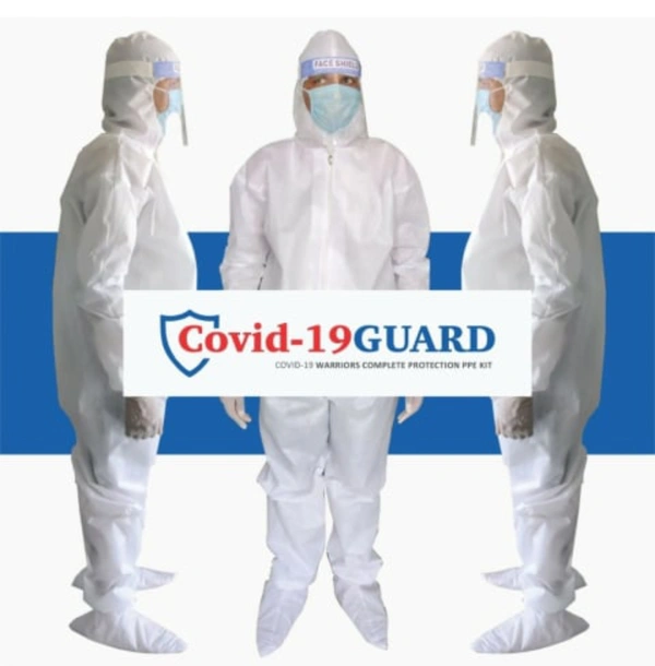 PPE KIT JAMES Walker Non Woven Disposable - white, Free size