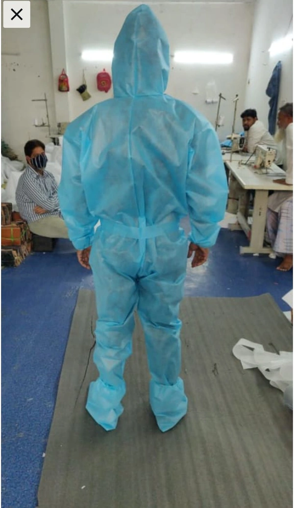 PPE KIT MB Collection Non Woven Disposable - Sky blue, Free size