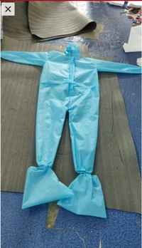 PPE KIT MB Collection Non Woven Disposable - Sky blue, Free size