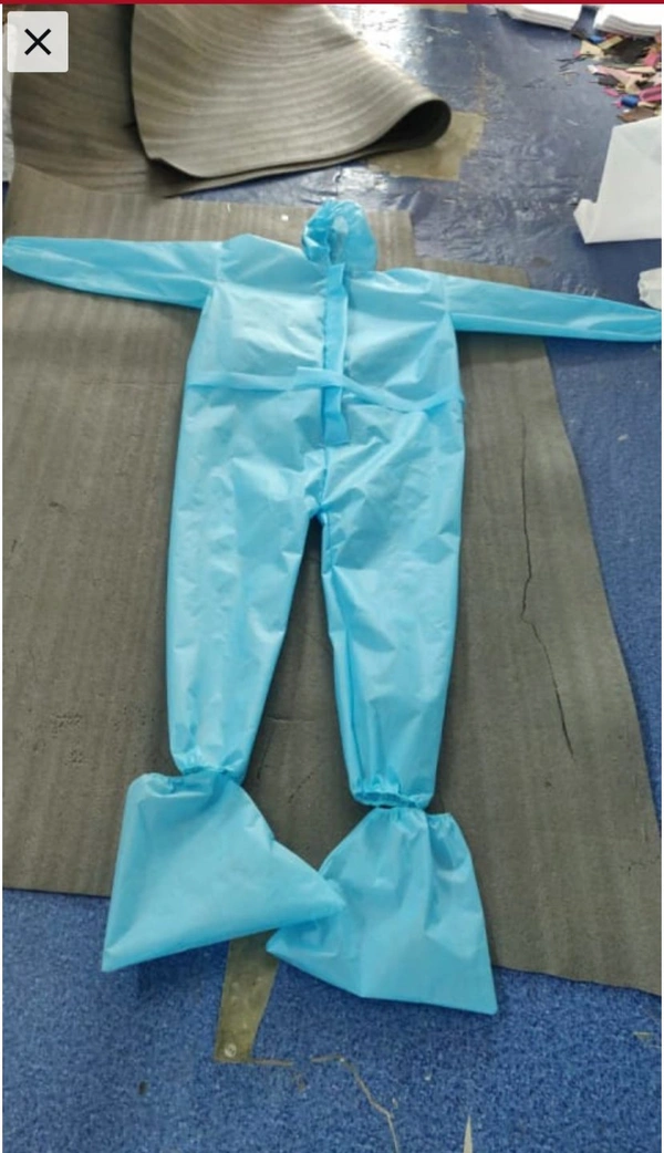 PPE KIT MB Collection Non Woven Disposable - Sky blue, Free size