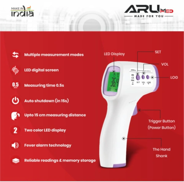Thermometer ARU AMT 511 Non Contact Infrared Thermometer